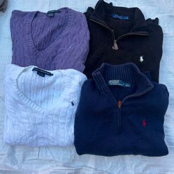 Ralph Lauren Cable Knits and Quarter zippers