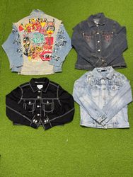 Yv1231 Y2K-Style Denim Jacket 8P