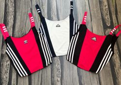 Upcycled Y2K Inspired Adidas Lace Up Top