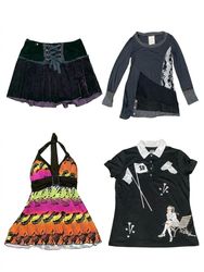 (FV-2884) Eclectic Girl Energy Tops-Babytees-Skirt..
