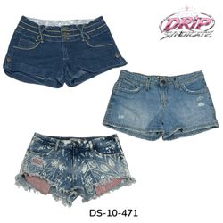 Y2K Denim Mini Shorts (DS-10-471)