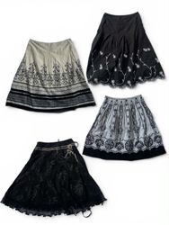 Vintage Women’s Embroidered Midi Skirts Mix | Boho..