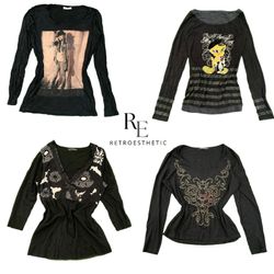 Y2K Nature Vibe Girl Printed Full Sleeve Top RE-35..