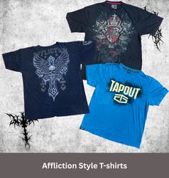 Affliction Printed T-Shirts including Tapout