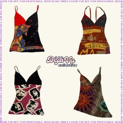 Upcycled Y2K Tops