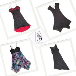 Y2K Black Gothic Mix Summer Dresses