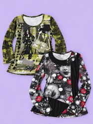 Y2k long Sleeve T shirts