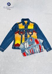 UPCYCLED Denim Patchwork & Ponchos Jackets - EVR04..