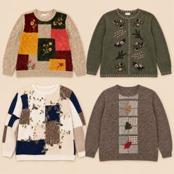 Y2k Autumn Bloom Knitwears