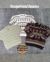 🔴 Vintage Printed Sweaters - (18/09)