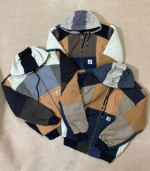 Upcycled Carhartt hooded jacket 🐒