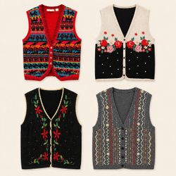 Y2k Sleeveless Sweaters