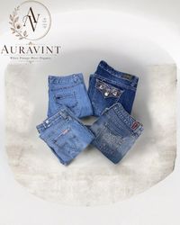 AV 1518 Y2K Embroidered BootCut Jeasn