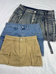 Jupe en denim non marquée (ST-0011)