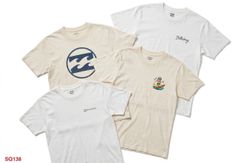 Billabong Quiksilver bedruckte T-Shirts
