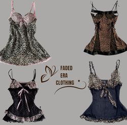 Y2K Lace Trim Cami & Babydoll Top