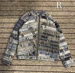 Upcycled Denim Belts Jacket
