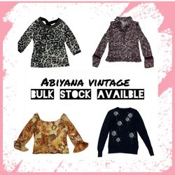 Y2K Mesh Long Sleeve Top Bundle - Leopard Studded,..