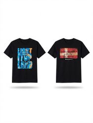 (FV-2354) Black Aesthetic Printed T-Shirts