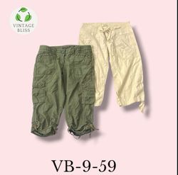 Y2K Vintage Cargo Capri Pants Wholesale Bundle Ass..