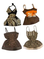 Y2K Boho Lace Riot Cami Tops -ST-131