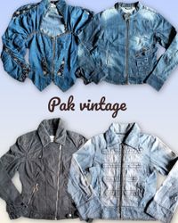 Denim Zipper jacket 19 pieces