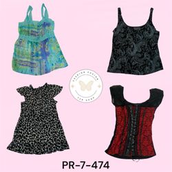 Mixed Printed Poly Blouse Bundle | Assorted Vintag..