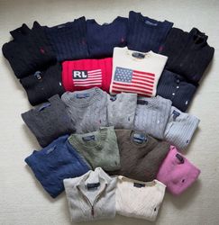 Ralph Lauren 1/4 zip & cable net