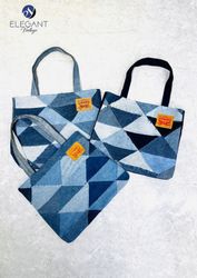 UPCYCLED Levis Patchwork Denim Bag - EVR0361
