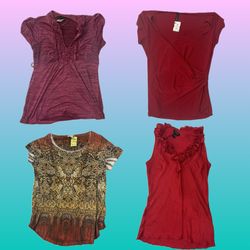 Y2K Berry Boho Grunge Blouses (RS-18)