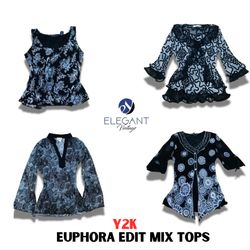 Y2K European Edit Mix Tops - EV1153