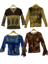 Vintage Y2K Mesh & Patchwork blouse Collection