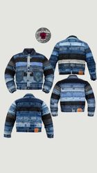 Upcyled Levi’s denim belted jacket’s WR-2359