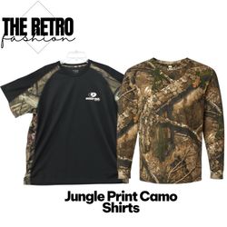Jungle Print Camo Shirts.     #663