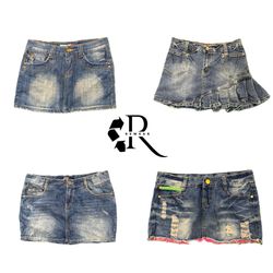 Y2K Unique Girl Denim Mini Skirt RW-2570