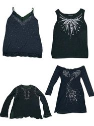 Y2K Black Tone Tops Mix
