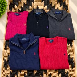 Ralph Lauren Cable Knit & Quarter-Zip Sweaters