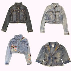 Y2k Paris Hilton Era Girl Denim Jackets B2F-348