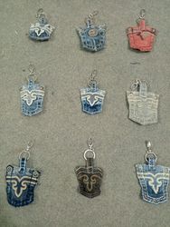 HD1542 Upcycled Rock Revival Key Chains