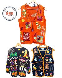 Halloween Knits Jumpers Cardigans LX554