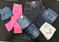 Y2K Embellished Capri Jean B# 594