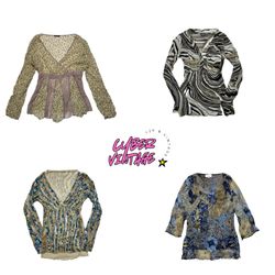Vintage Mesh Printed Long Sleeve Top (MH-071)