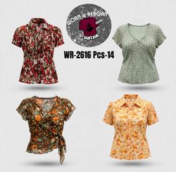 Y2K earthy tone tops WR-2616