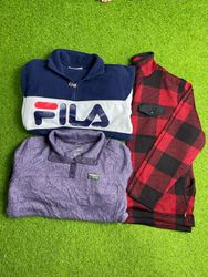 Breaded fleeces jacket (brand) fila, ll.bean, etc...