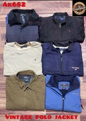 Vintage polo cotton and parachute jacket ak682