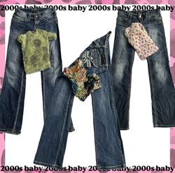Popstar Off-Duty:bubble top & bootcut jeans-207