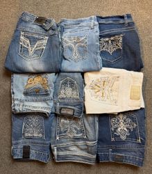 Y2k bootcut embroidery women’s jeans