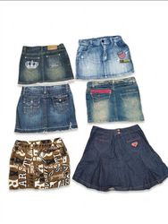 Vintage Y2K / McBling Denim Skirt Collection(VM-18..