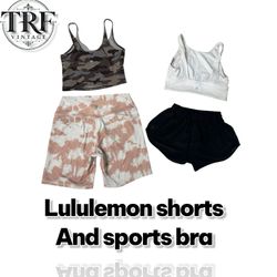 Lululemon sports bra and shorts # 169