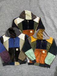 Upcycled Carhartt Corduroy Hoodie